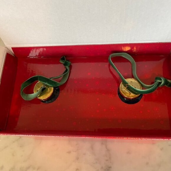 TALBOTS Joyful Blue Ornament Set of 2 - Picture 9 of 10